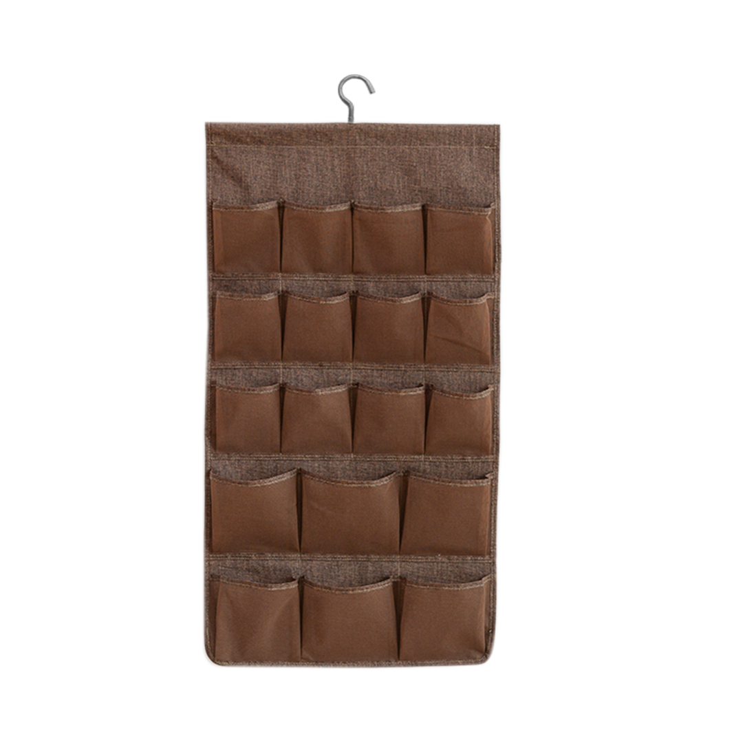 Coffee Double Sided Hanging Storage Bag Mesh Pocket - Free Shipping