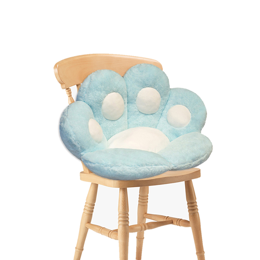 Comfortable Blue Paw Shape Cushion Sofa Decorative Pillow - Free Shipping