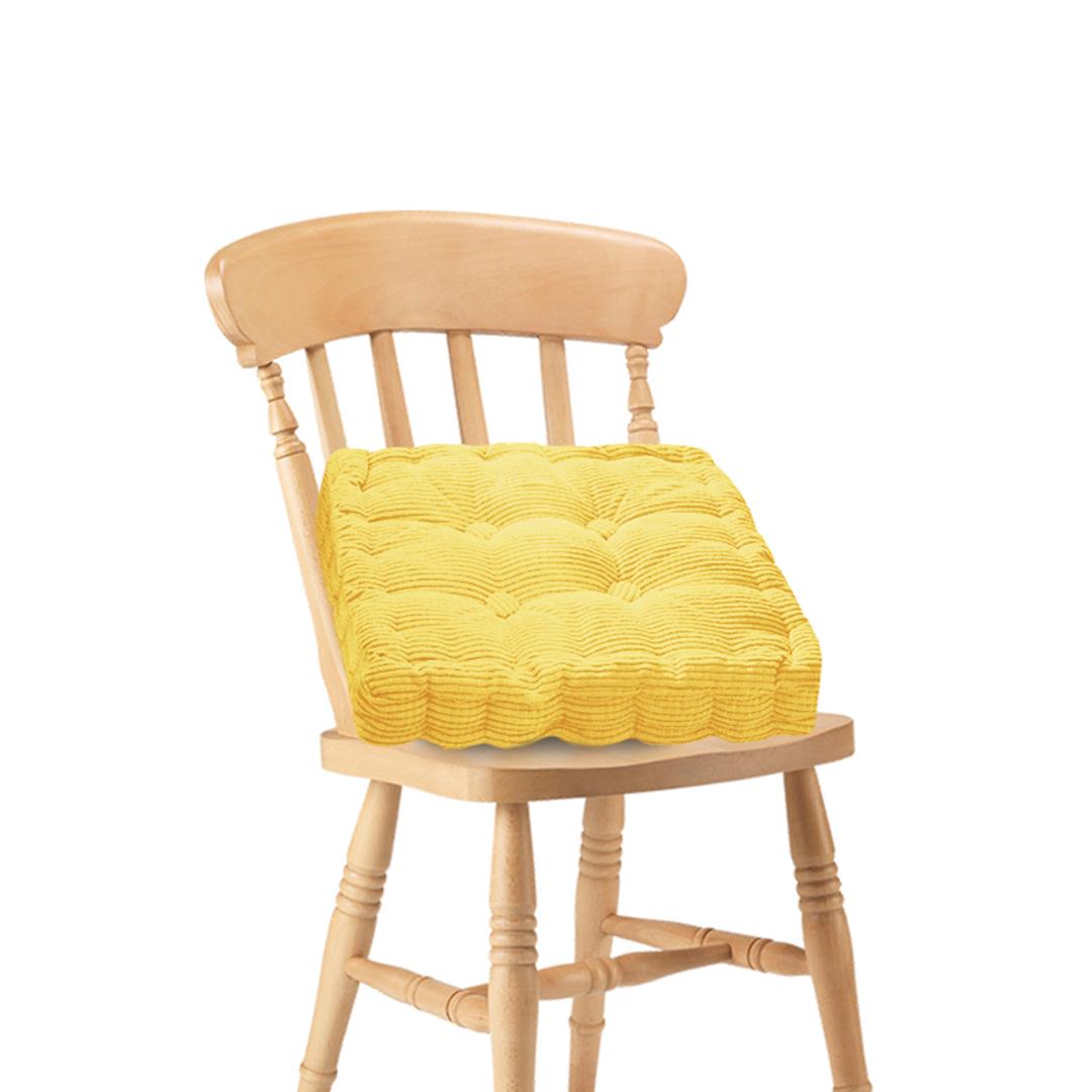 Cushion Soft Leaning Plush Backrest Yellow Square Seat Pillow - Free Shipping
