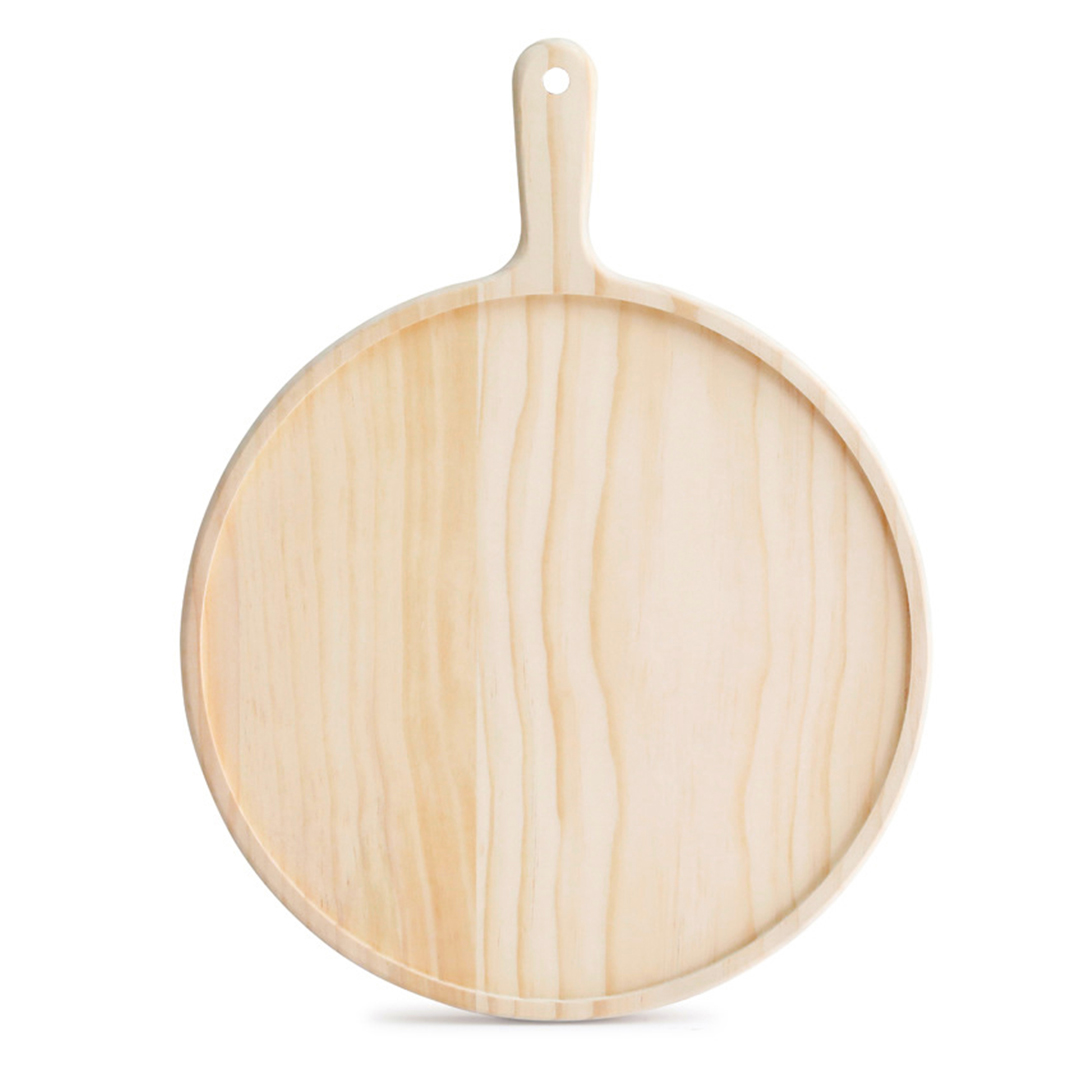 Round Premium Pine Serving Tray 6 inch, Kitchen Essentials - Free Shipping