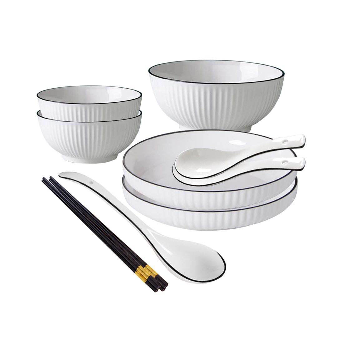 White Modern Dinnerware Set
