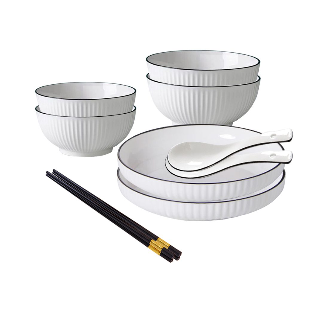White Dinnerware Set