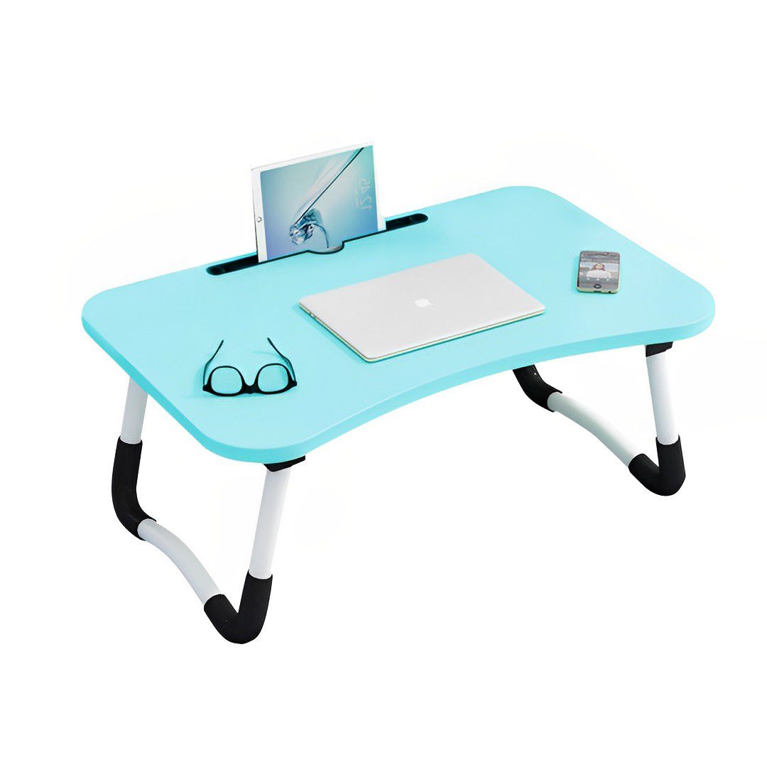 Blue Portable & Foldable Sofa Table, Laptop Mini Desk, Notebook Stand - Free Shipping
