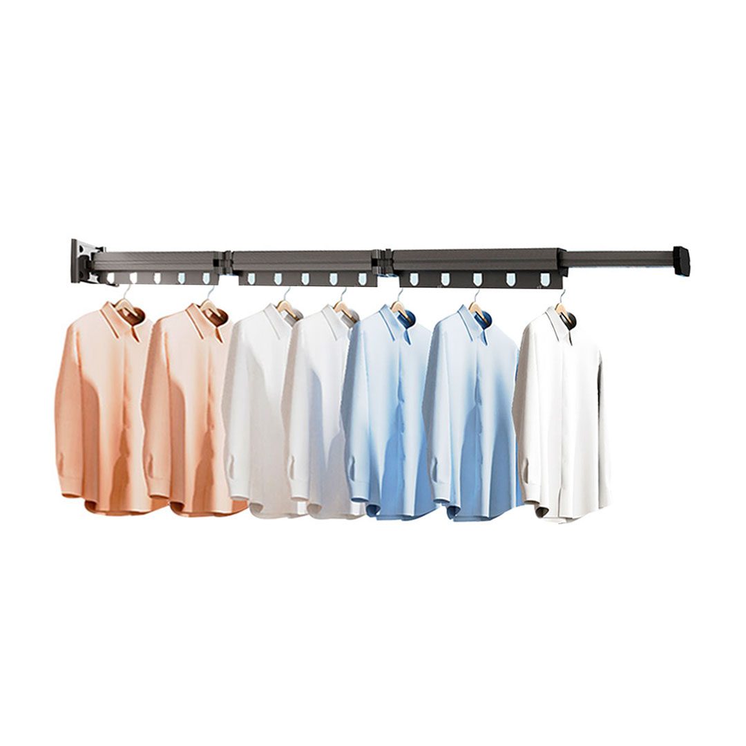 Wall-Mounted Clothing Dry Rack Retractable Foldable 93.2cm - Free Shipping