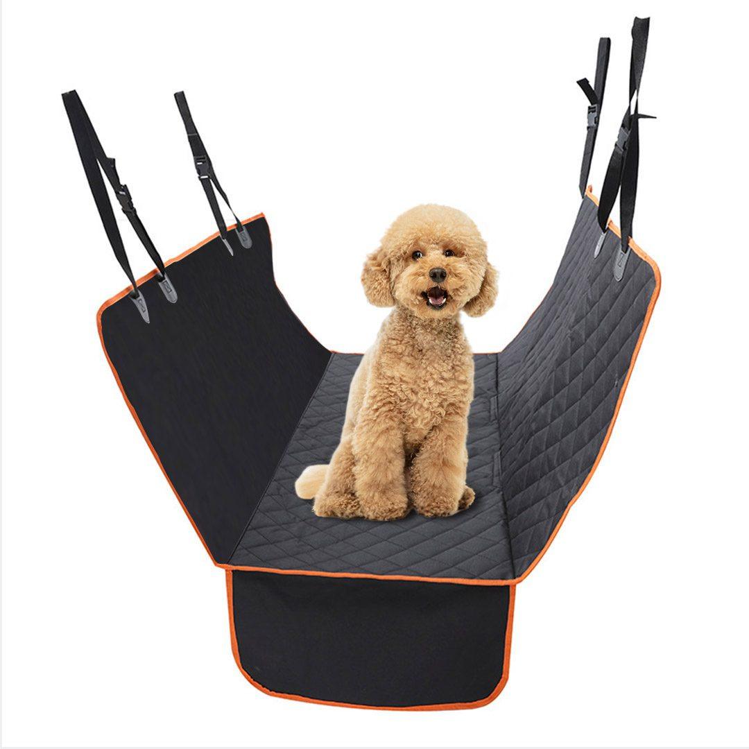 Waterproof Dog Car Cover, 600D Black Oxford Cloth, Back Seat Protector, Hammock Mat - Free Shipping