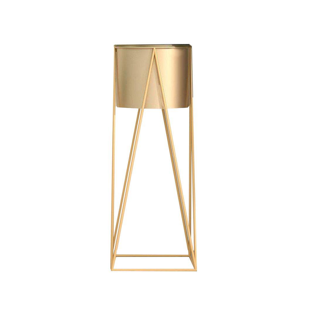 Gold Flower Pot Holder Corner Shelving 50cm Gold Metal Plant Stand - Free Shipping