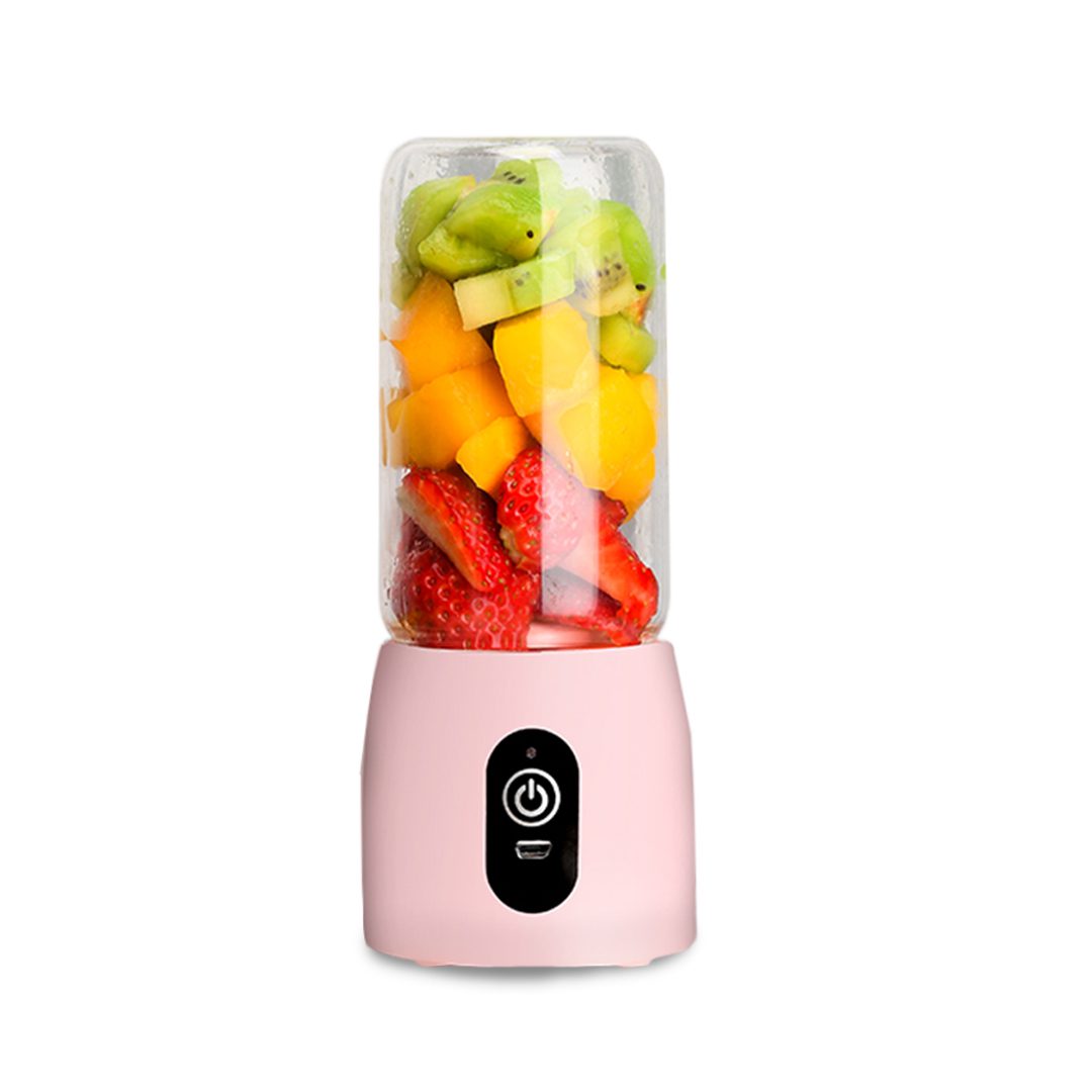 Portable Mini USB Rechargeable Handheld Juicer Extractor Fruit Mixer Pink - Free Shipping