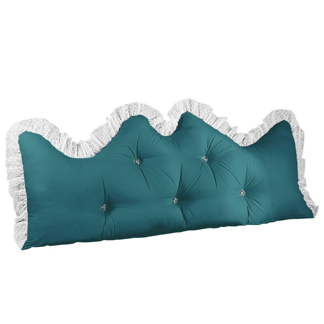 Headboard Backrest Bedside Pillow 150cm Blue-Green Princess Cushion - Free Shipping
