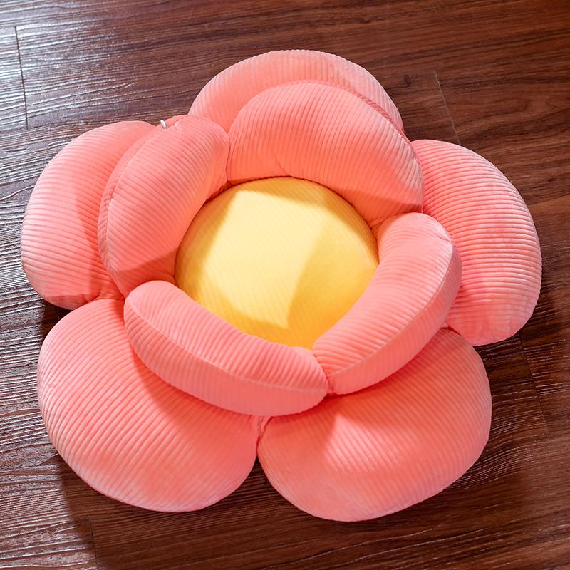 Cushion Soft Chair Floor Plush Pillow Red Double Flower - Free Shipping - Image 2