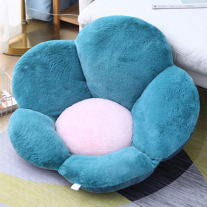 Flower Cushion Leaning Floor Plush Pillow Green Whimsical - Free Shipping - Image 2