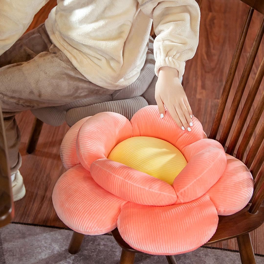 Cushion Soft Chair Floor Plush Pillow Red Double Flower - Free Shipping - Image 3