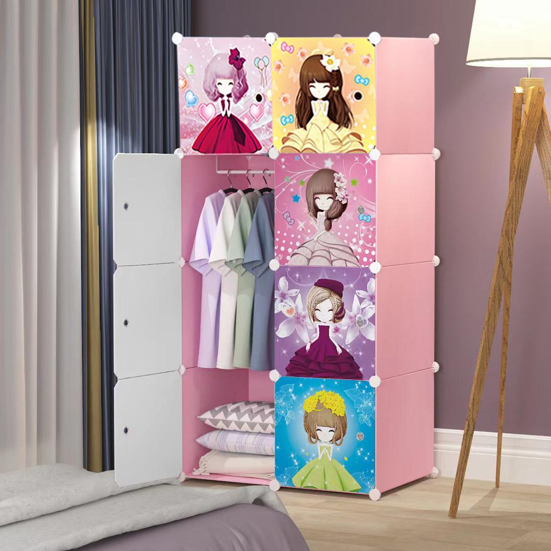 Portable Princess Wardrobe Divided Multipurpose Storage Closet - Free Shipping - Image 3