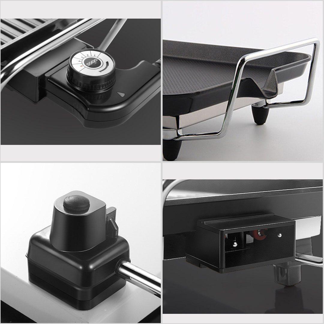 Korean Electric BBQ Grill Teppanyaki Tough Non-stick Surface Hot Plate 48cm - Free Shipping - Image 3