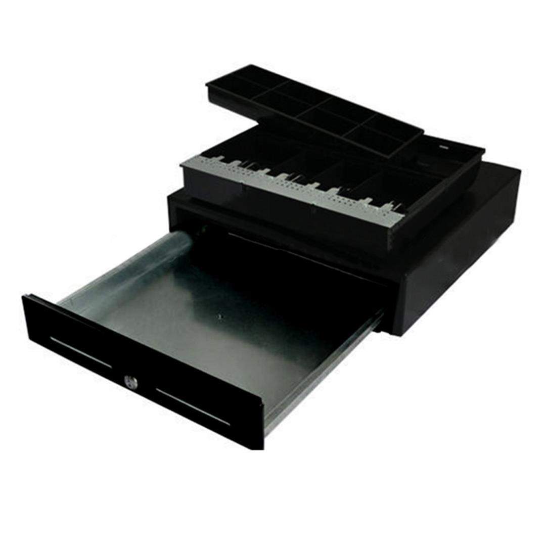 Black Heavy Duty Cash Drawer Electronic 4 Bills 8 Coins Cheque Slot Tray Pos 410 - Free Shipping - Image 4