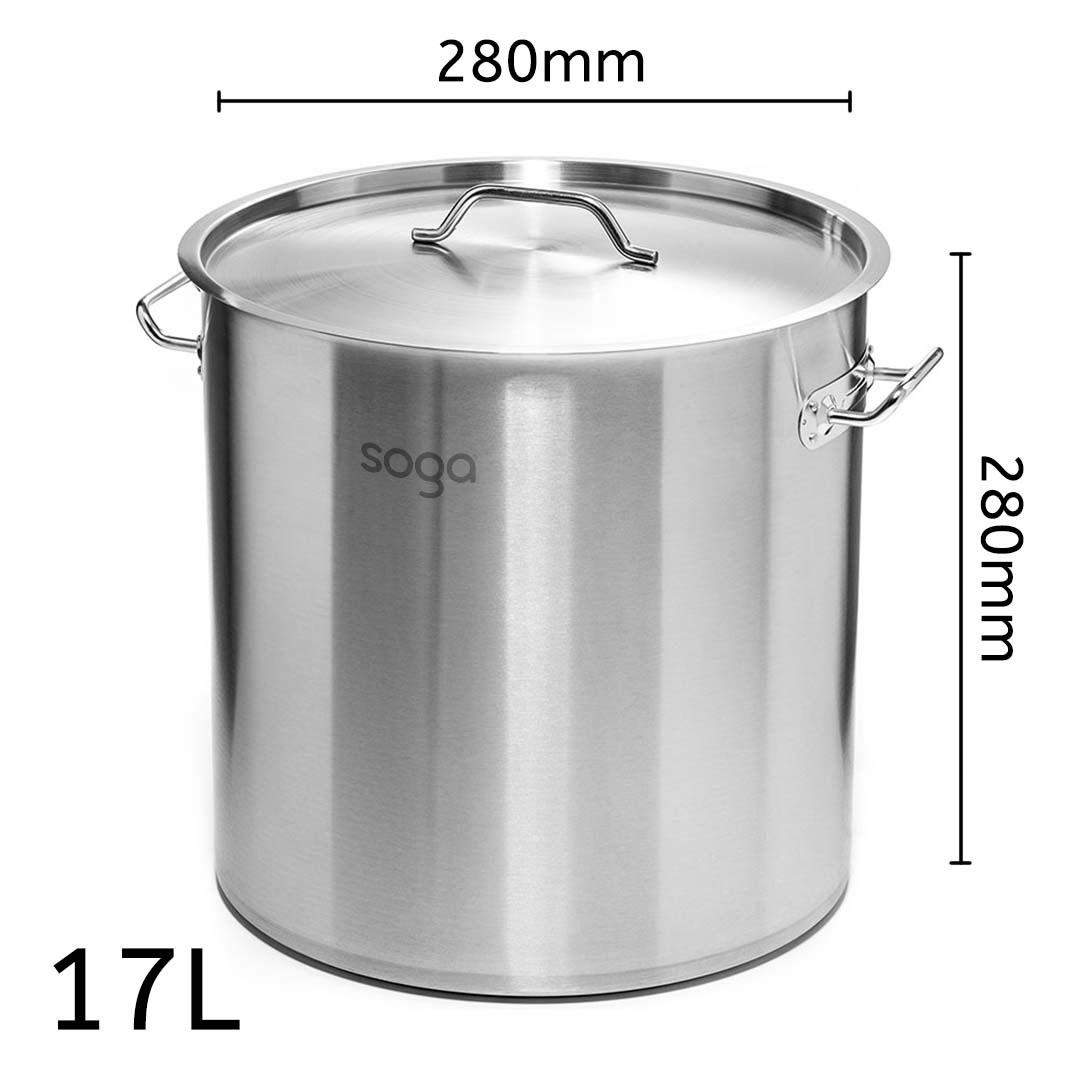 Electric Smart Induction Cooktop and 17L Stainless Steel Stockpot 28cm Stock Pot - Free Shipping - Image 4