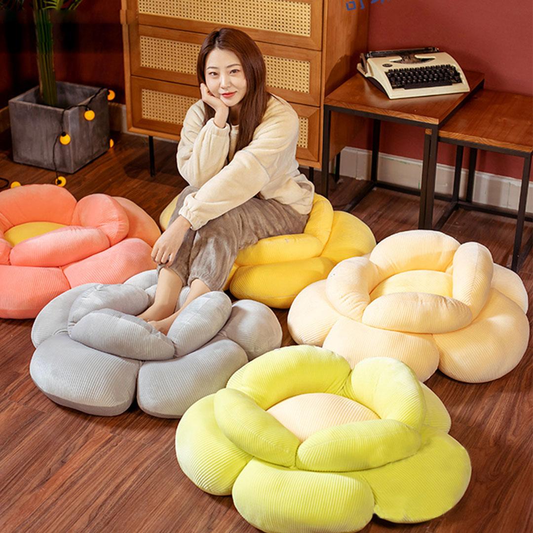 Cushion Soft Chair Floor Plush Pillow Red Double Flower - Free Shipping - Image 5