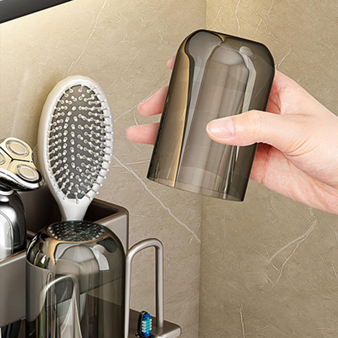 15cm Wall-Mounted Bathroom Storage Organiser Adhesive Shelf Rack - Free Shipping - Image 5