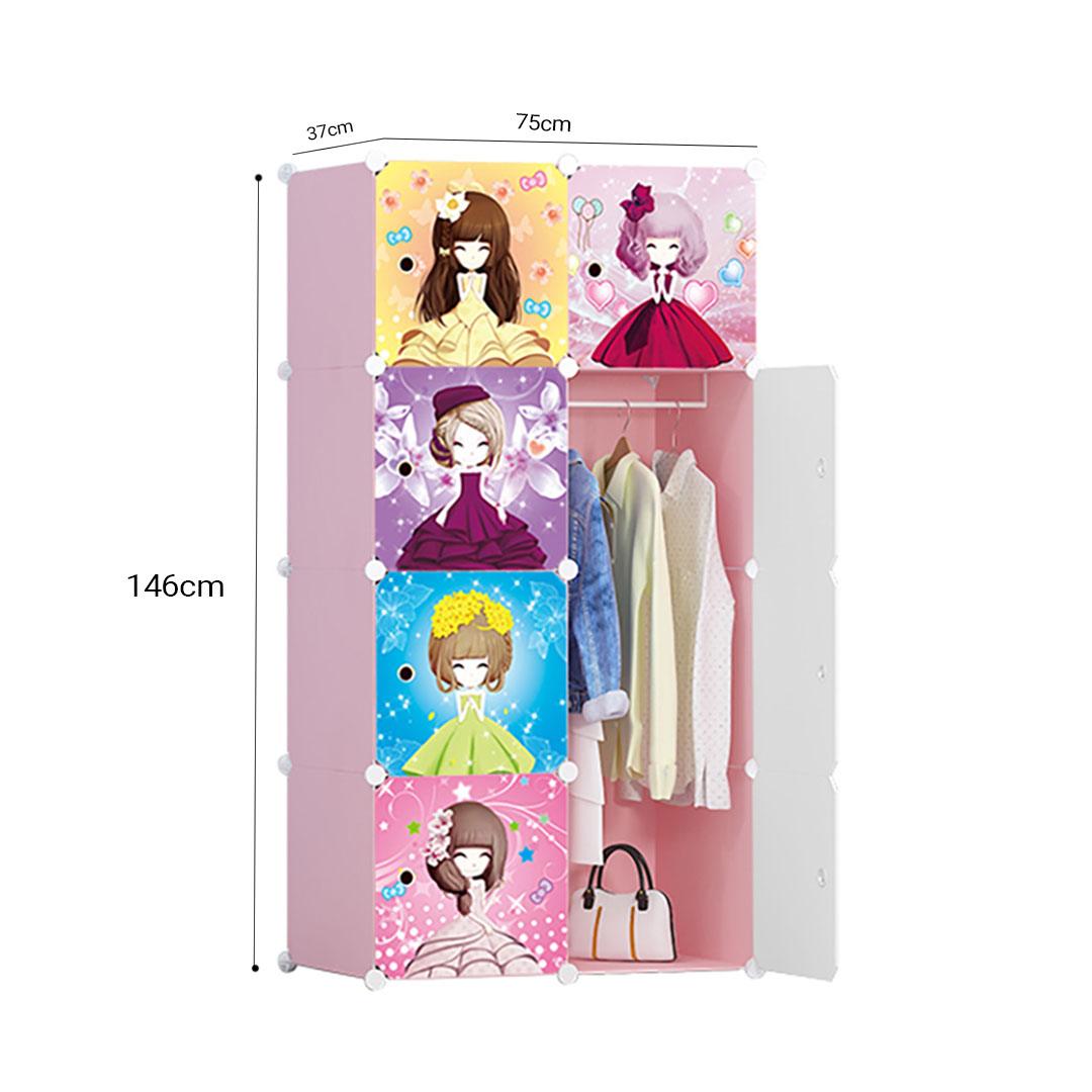 Portable Princess Wardrobe Divided Multipurpose Storage Closet - Free Shipping - Image 5
