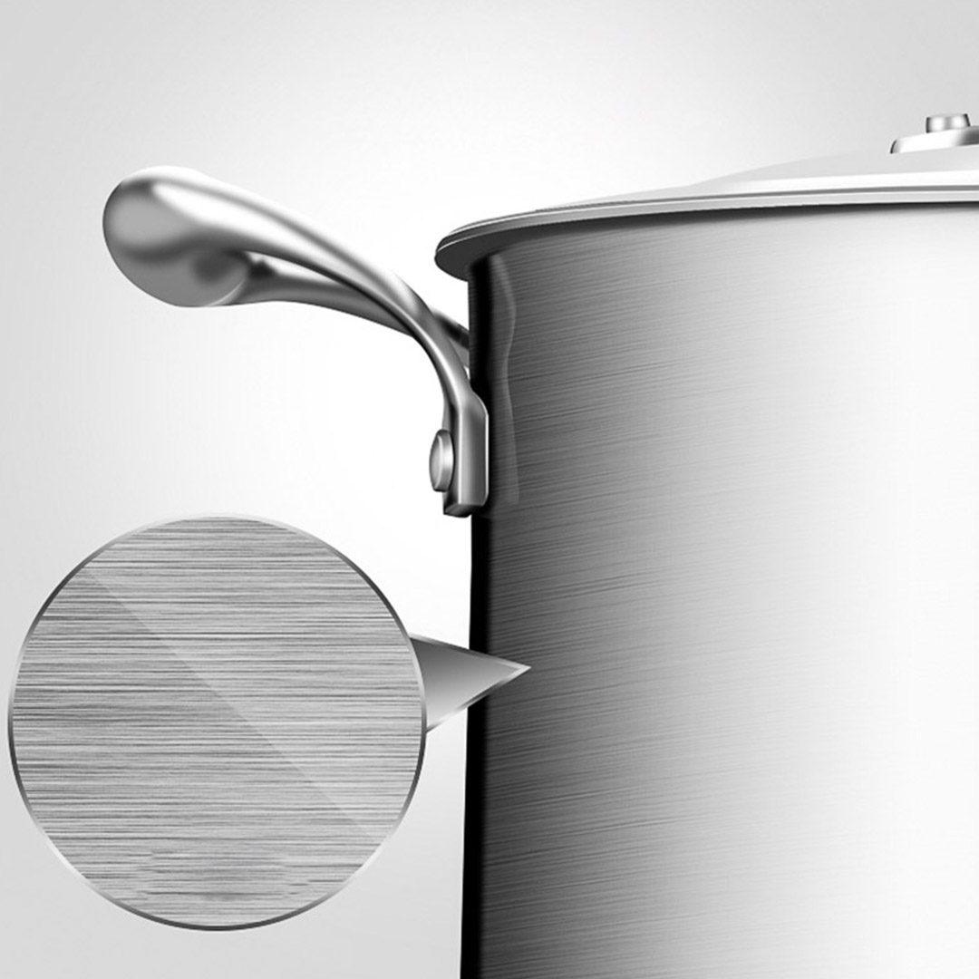 Stainless Steel Soup Pot Stock Cooking Stockpot Heavy Duty Thick Bottom with Glass Lid 20cm - Free Shipping - Image 5