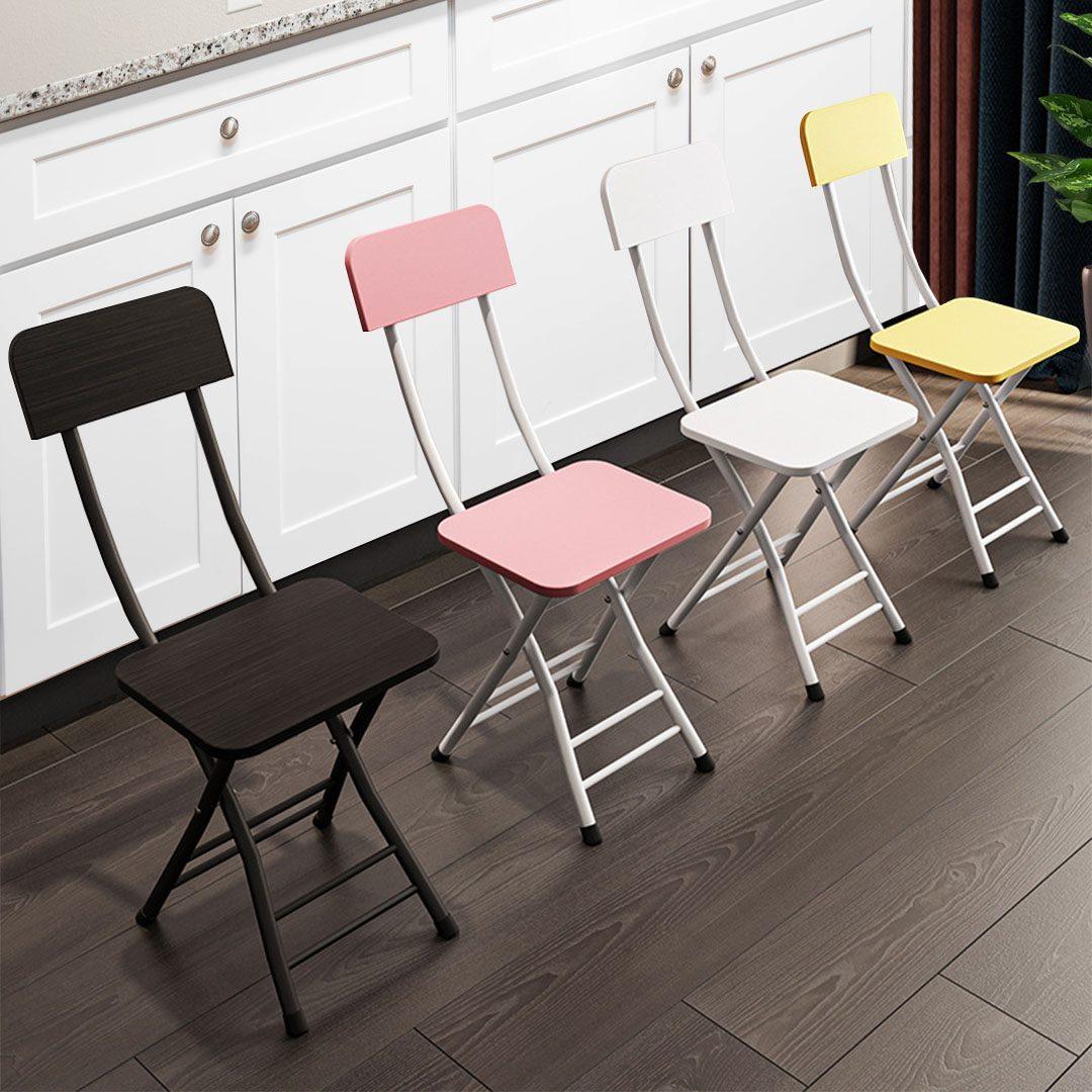 Blue Foldable Chair Space Saving Lightweight Portable Seat X 2 - Free Shipping - Image 5