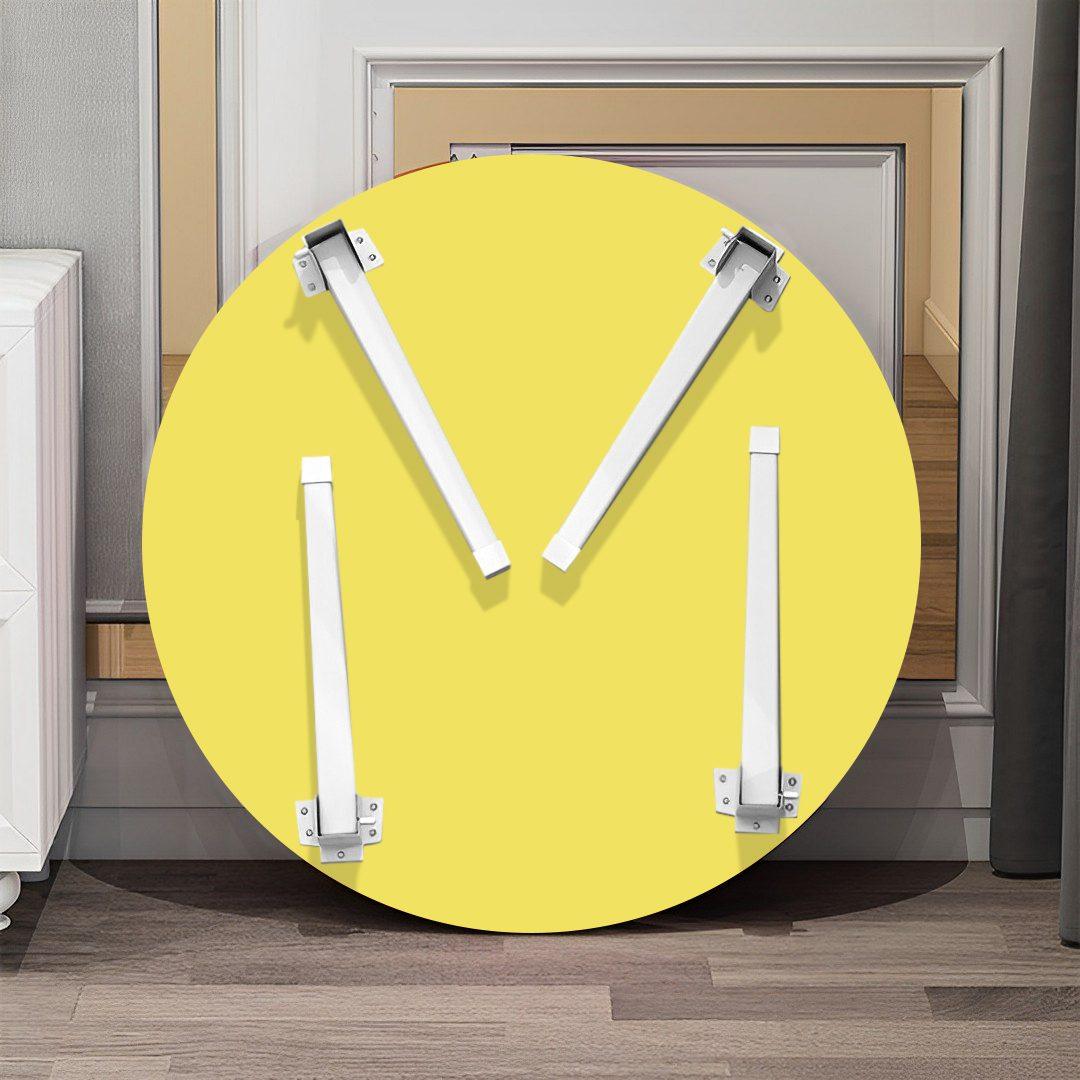 Yellow Portable Floor Desk Small Round Mini Table - Free Shipping - Image 5