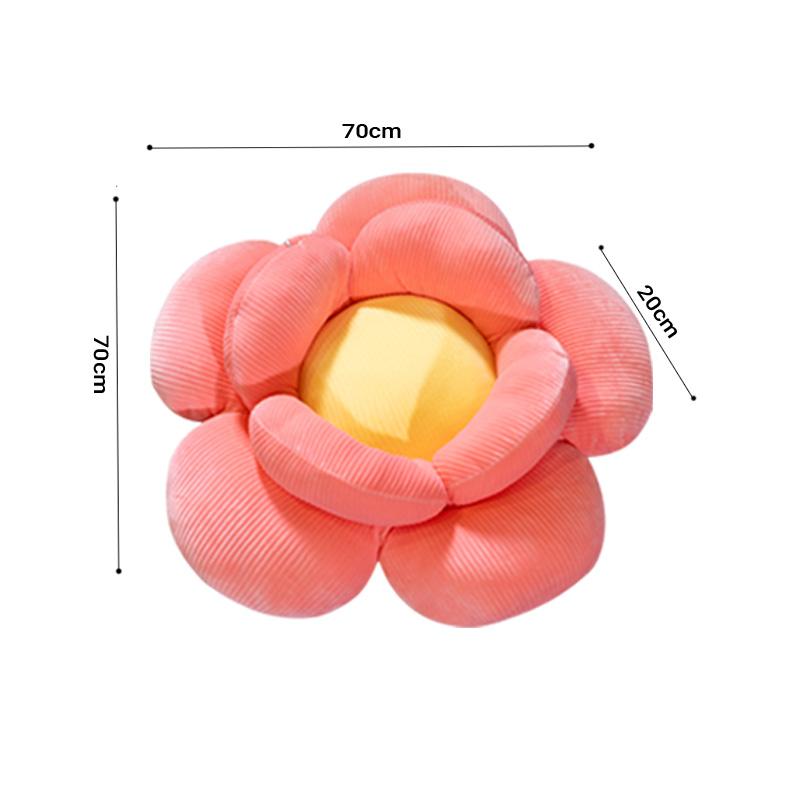 Cushion Soft Chair Floor Plush Pillow Red Double Flower - Free Shipping - Image 6