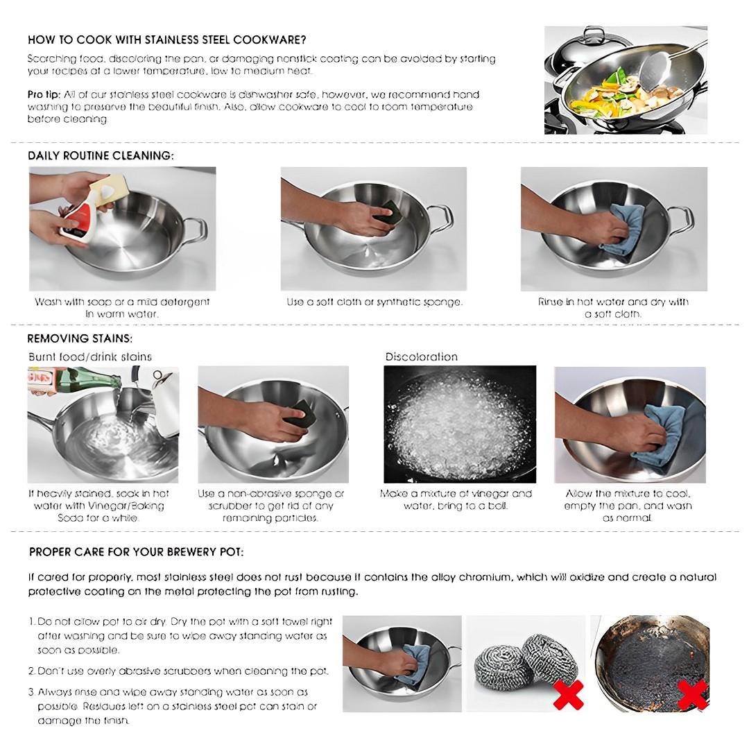 Thick Stainless Steel Stockpot 18/10 Without Lid 113L - Free Shipping - Image 9