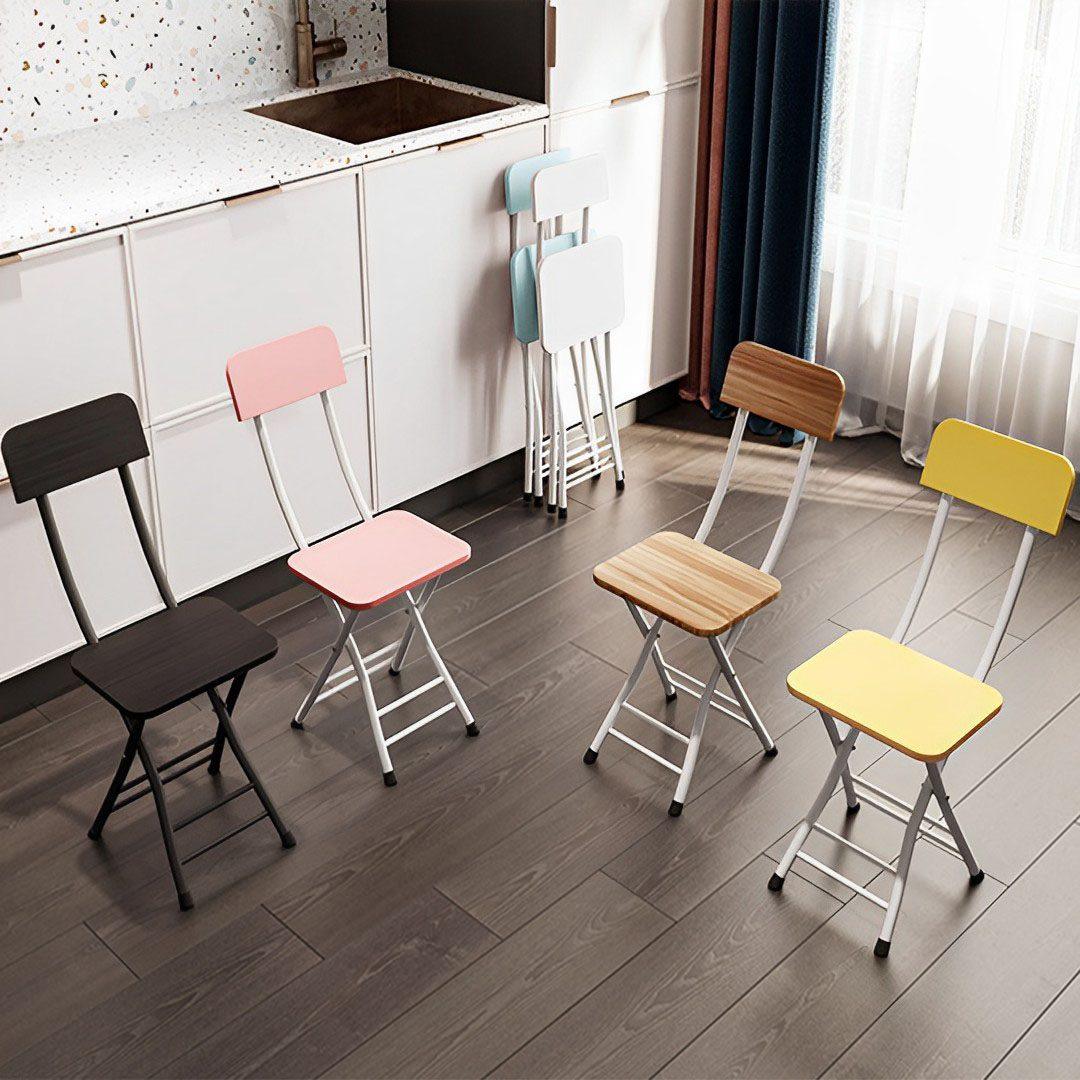 Blue Foldable Chair Space Saving Lightweight Portable Seat X 2 - Free Shipping - Image 10