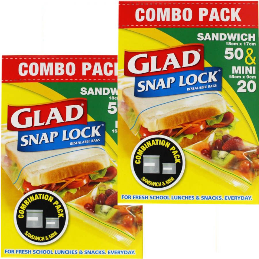 Glad Snaplock Sandwich Bags