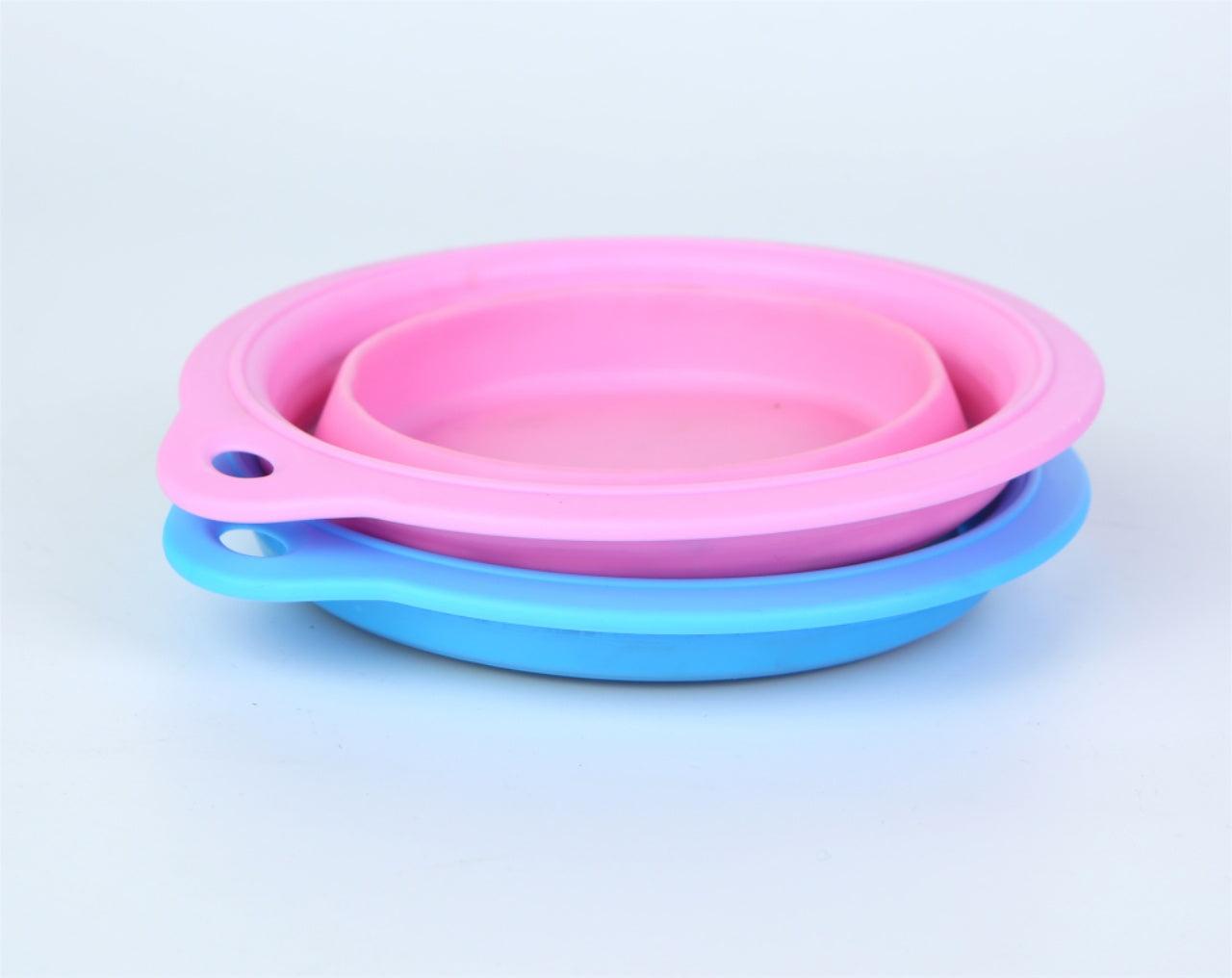 Blue Folding Dog Bowl, Portable, Lightweight Travel Essential - Free Shipping - Image 5