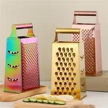 Gold Stainless Steel 1Pc Multi-Slicer Premium Kitchen Tool for Modern Living - Image 7