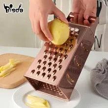 Gold Stainless Steel 1Pc Multi-Slicer Premium Kitchen Tool for Modern Living - Image 4