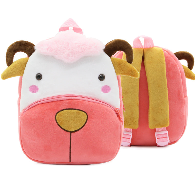 3D Pink Sheep School Backpack, Cute Cartoon Design, Toddler Plush Bag - Free Shipping