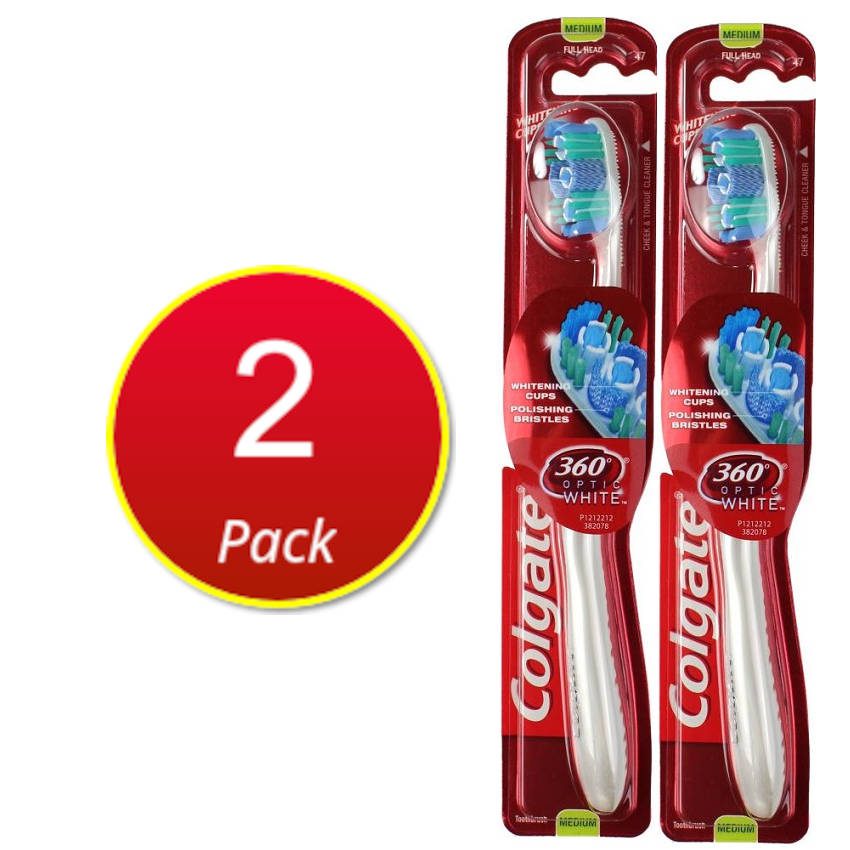 Colgate 360 optic white toothbrush