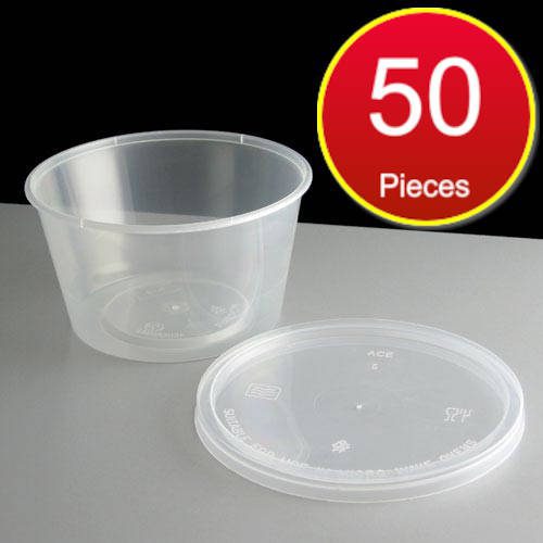 plastic round food containers
