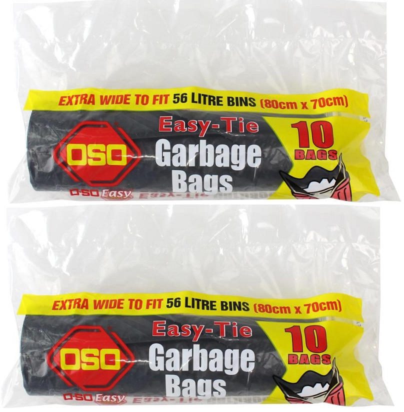 oso easy tie garbage bags