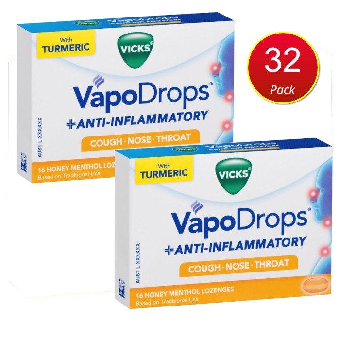 VICKS VapoDrops Anti-Inflammatory Honey Menthol x 2 Packs<p>Price Drop</p>