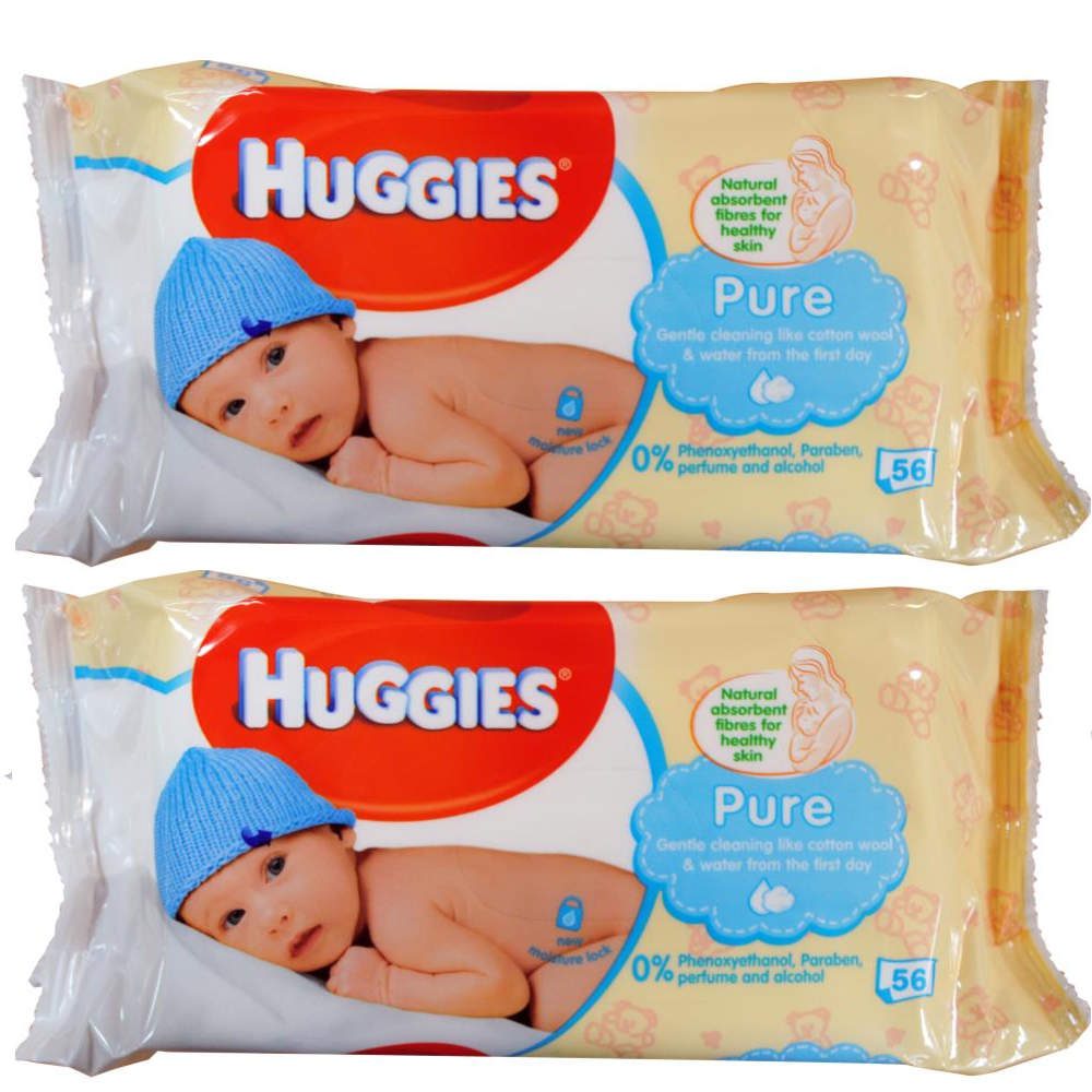 Huggies pure unscented baby wipes