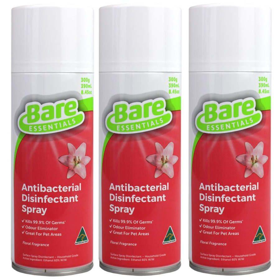 Bare Essentials Antibacterial Disinfectant Surface Cleaner x 3