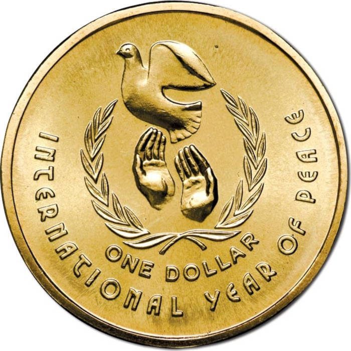 international year of peace coin