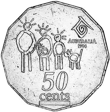 1994 50 cent Coin