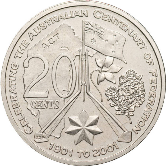 2001 centenary of federation coins value