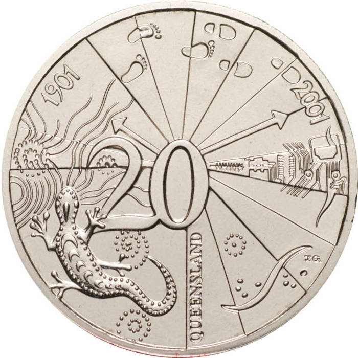 australian 20 cent coin centenary of federation