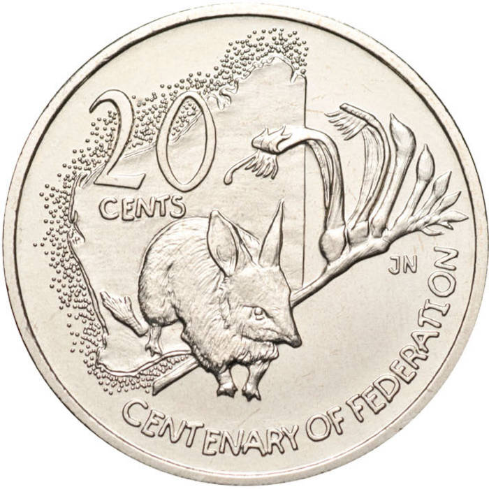 australian 20 cent coin centenary of federation