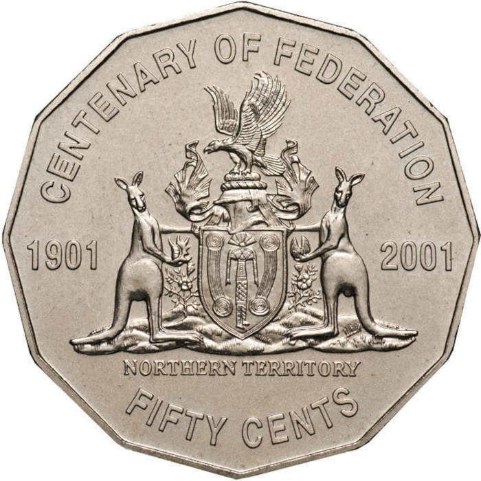 Centenary of Federation 50c Northern Territory