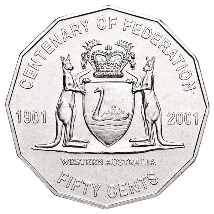 Centenary of Federation 50c Coin Western Australia