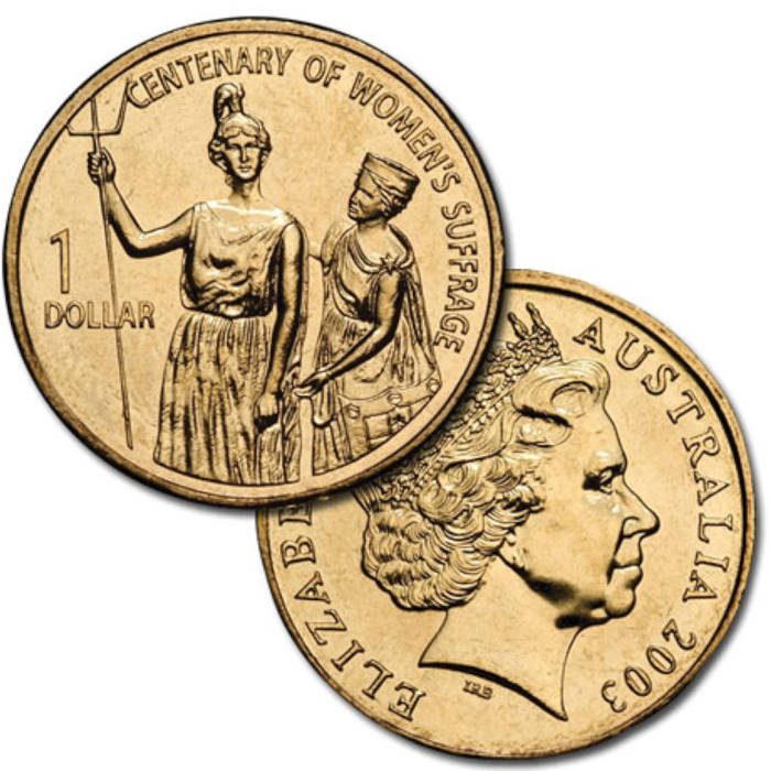 centenary of women's suffrage coin