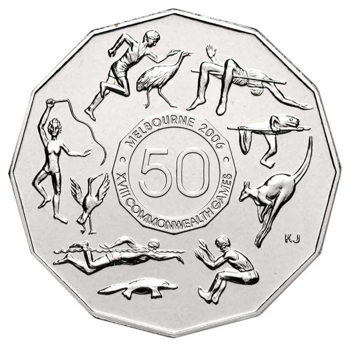 Melbourne Commonwealth Games 50 cent Coin 2005