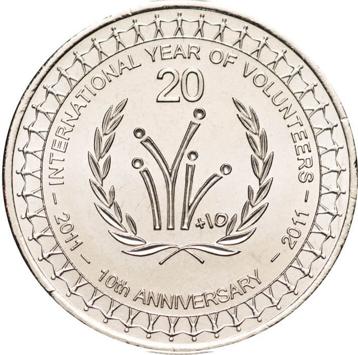 Year of Volunteer coin