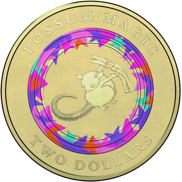 2017 2 dollar coin possum magic